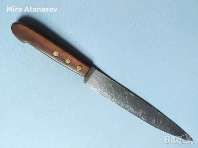 Стар голям български нож от царско време НОЖАРОВЪ Габрово, снимка 3 - Антикварни и старинни предмети - 52725389