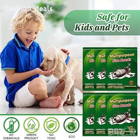 Нов комплект от 6 опаковки лепкави подложки капани за вредители насекоми, снимка 6 - Други стоки за дома - 42951643