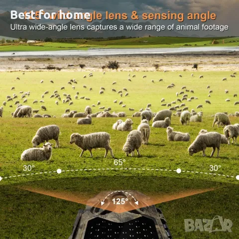 Ловна камера Wifi Hapimp PH810W- 4K 48MP с 32 GB карта подарък, снимка 7 - Комплекти за видеонаблюдение - 50051038