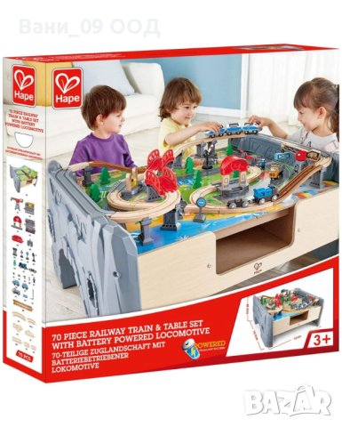 Голяма детска маса за игра с влакове и гари, снимка 5 - Образователни игри - 43224959