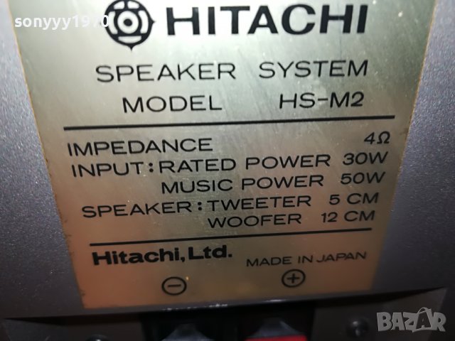 HITACHI HS-M2 MADE IN JAPAN 1109221029L, снимка 9 - Тонколони - 37964844