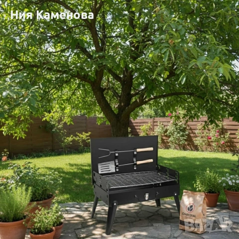 Градинска сгъваема скара за къмпинг и пикник. , снимка 3 - Скари - 53013397