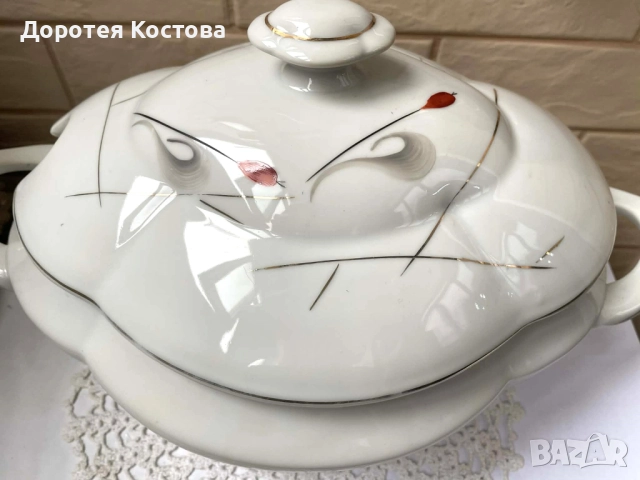 Красив голям и стар български супник на Изида , снимка 14 - Антикварни и старинни предмети - 52694562