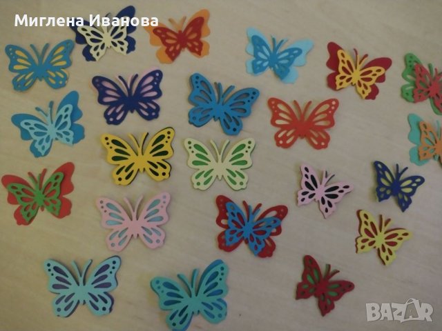 Заготовки от хартия - пеперуди, сърца и други , снимка 8 - Други услуги - 39352746