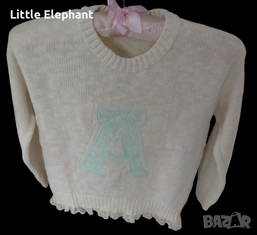 Тънко пуловерче за 6-7 год момиченце"A",Англия/нова