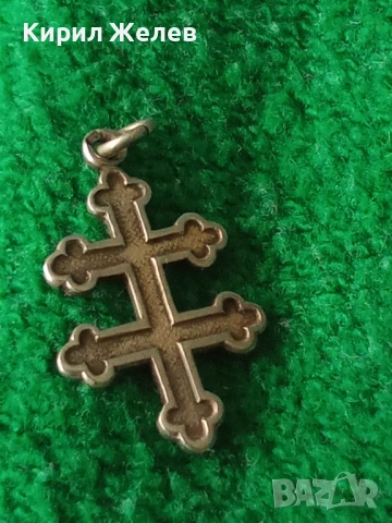 Старо сребърно кръстче 38635, снимка 4 - Колиета, медальони, синджири - 52358839