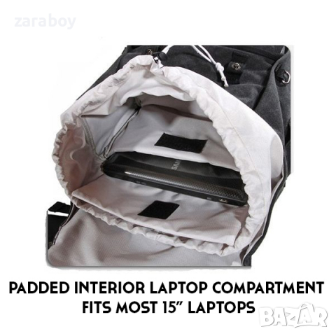 Нова раница за DSLR фотоапарат, обективи и лаптоп CAREELL C003, снимка 5 - Чанти, стативи, аксесоари - 36559535