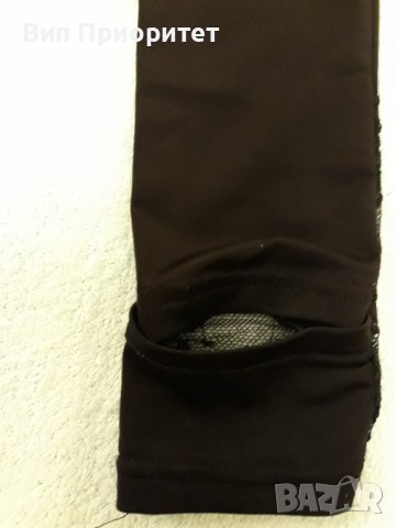 Черен клин еластичен, дълъг с коприна в долната част, прокарва се  под ходилото, снимка 8 - Клинове - 37450934