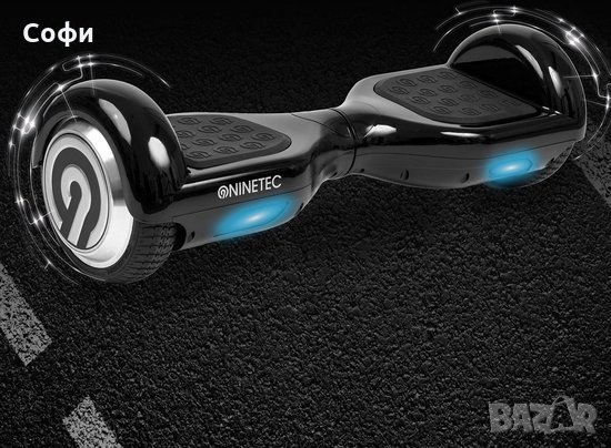 Ховърборд NINETEC Sonic X6, 2 * 350 W, Черен и бял, снимка 4 - Скейтборд, ховърборд, уейвборд - 32359399