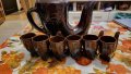 Комплект ритон с чашки ритончета,Шатра Хан Крум , снимка 1 - Антикварни и старинни предмети - 40715122