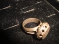 СТАР РЯДЪК МЕДЕН ПРЪСТЕН ПЕЧАТ с ОСМАНСКА ТУГРА и НАДПИСИ ОТВЪТРЕ РЪЧНА ИЗРАБОТКА 22595, снимка 11