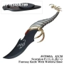 Декоративен нож - Scorpion Hunter Knife на декоративна стойка, снимка 2