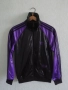 Adidas Chile 62 оригинално мъжко черно-лилаво горнище размер S Vintage Trefoil ретро блестящо , снимка 1