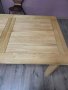 Дървена трапезна разтегателна маса 100 % масивен дъб за 6 - 8 човека, снимка 11