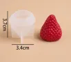 3d Ягода ягодка цяла силиконов молд форма фондан шоколад смола гипс декор свещ, снимка 1
