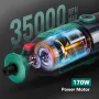 HYCHIKA 170W въртящ се инструмент,променлива скорост с гъвкав вал,173 бр. Аксесоари и 8000-35000 RPM, снимка 3
