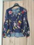 BERSHKA блуза на цветя , снимка 1 - Ризи - 43672198