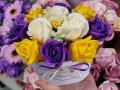 Луксозна кутия със сапунени рози, снимка 15