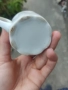 Бели порцеланови чашки с лек дефект, снимка 2
