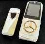 Телефон Mercedes, Луксозен метален, телефон с капаче, Мерцедес, Тип Nokia, GSM, мобилен телефон, снимка 1