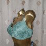 hunkemoller 75 F Дантелен сутиен в зелено , снимка 3