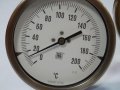 индустриален термометър NUOVA FIMA Ø110mm G 1/2 KL 1 0/+80/+200°C, L130-280mm, снимка 3