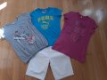 Детски блузи Puma,Benetton,Breezer," 7 for all mankind" и къс панталон Benetton 12 г.момиче