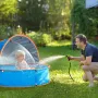 Peradix 4 в 1 бебешки басейн, плажна палатка с UV слънцезащитен навес и мрежа против комари, снимка 8