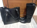 високи ботуши и чанта, снимка 1