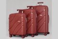 Комплект 3 куфара - различни цветове полипропилен, снимка 1 - Куфари - 44132737