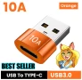 Мини висококачествен преходник 10 A от USB Type C към USB 3.0 A адаптер конвертор Конектор Macbook , снимка 1