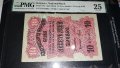 Сертифицирана Българска банкнота 10 Лева Златни 1916 година PMG 25, снимка 4