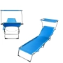 Градински шезлонг Muhler C2013, 188x56x25 cm, снимка 2