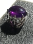 Сребърен пръстен с Аметист , снимка 5