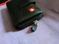 Портфейл Switzerland марков естествена кожа 150х95мм с много прегради за карти, снимка 3