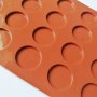 24 малки плоски кръгчета кръга макарон шайби чипс силиконов молд форма подложка фондан шоколад, снимка 4