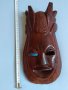 Стара африканска махагонова маска, снимка 6