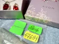 AVON Маркови ПОСРЕБРЕНИ СКЪПОЦЕННИ КОЛИЕ и ОБЕЦИ с ФАСЕТИРАНИ КАМЪНИ ГРАНАТ 47694, снимка 9