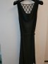 Черна рокля с ефектен гръб, снимка 2