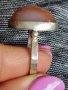 Сребърен пръстен с Ивичест Ахат , снимка 3