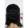Къса черна права лейс фронт перука Сия, снимка 7