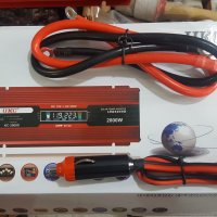 Инвертор преубразовател с лед дисплей  за кола 12-220v-2000вата НОВИ , снимка 2 - Аксесоари и консумативи - 26478276