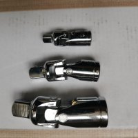 3 броя подвижни кардани рамена накрайници хром ванадий  1/2 , 3/8 , 1/4, снимка 2 - Други инструменти - 35200606