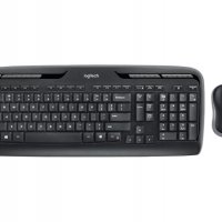 2 в 1 Комплект клавиатура и мишка Безжични Logitech MK330 Модерни компактни и удобни, снимка 1 - Клавиатури и мишки - 34932549