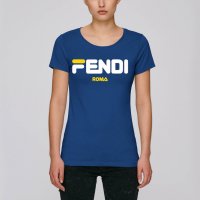  Дамска вталена тениска Fendi реплика 2 цвята и всички размери  , снимка 3 - Тениски - 28647978