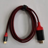 Кабел USB C към HDMI QGeeM, снимка 1 - USB кабели - 27865880