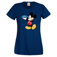 Дамска тениска Mickey Mouse Ford .Подарък,Изненада,, снимка 5 - Тениски - 36528686