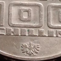 Сребърна монета 100 шилинга 1976г. Австрия XII Зимни олимпийски игри Инсбрук 41418, снимка 6 - Нумизматика и бонистика - 43567931