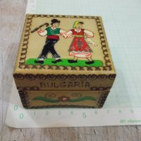Кутия дървена пирографирана от соца, снимка 1 - Други ценни предмети - 26375734