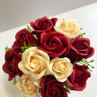 Букет с ароматни сапунени рози, снимка 8 - Декорация за дома - 32962692